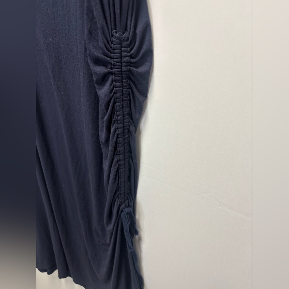 Athleta Side—Gather Sleeveless T-Shirt Dress | XL Navy Blue - Picture 6 of 6